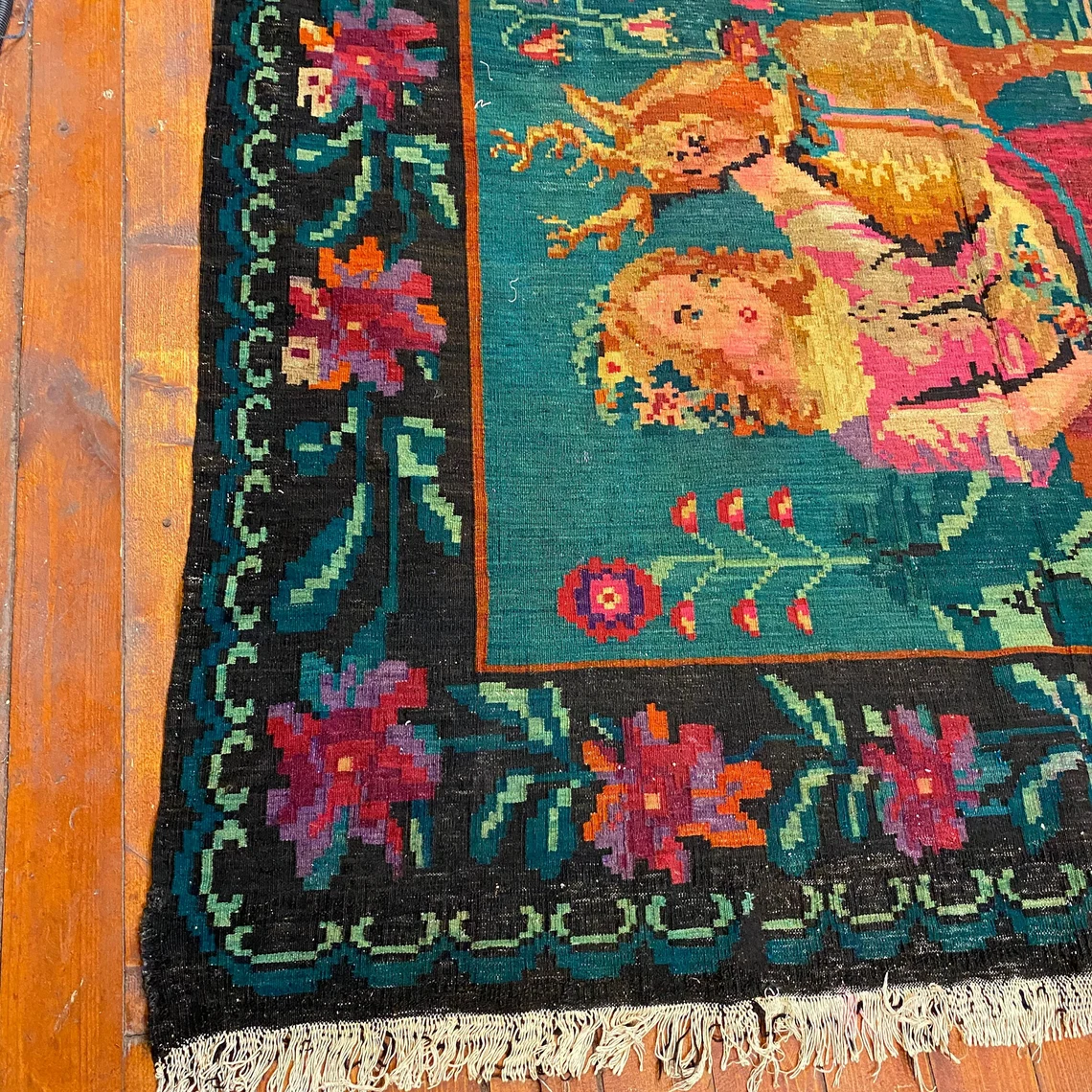 Artistic Antique Turkish Rugs: Unique Vintage Masterpieces - Image 9