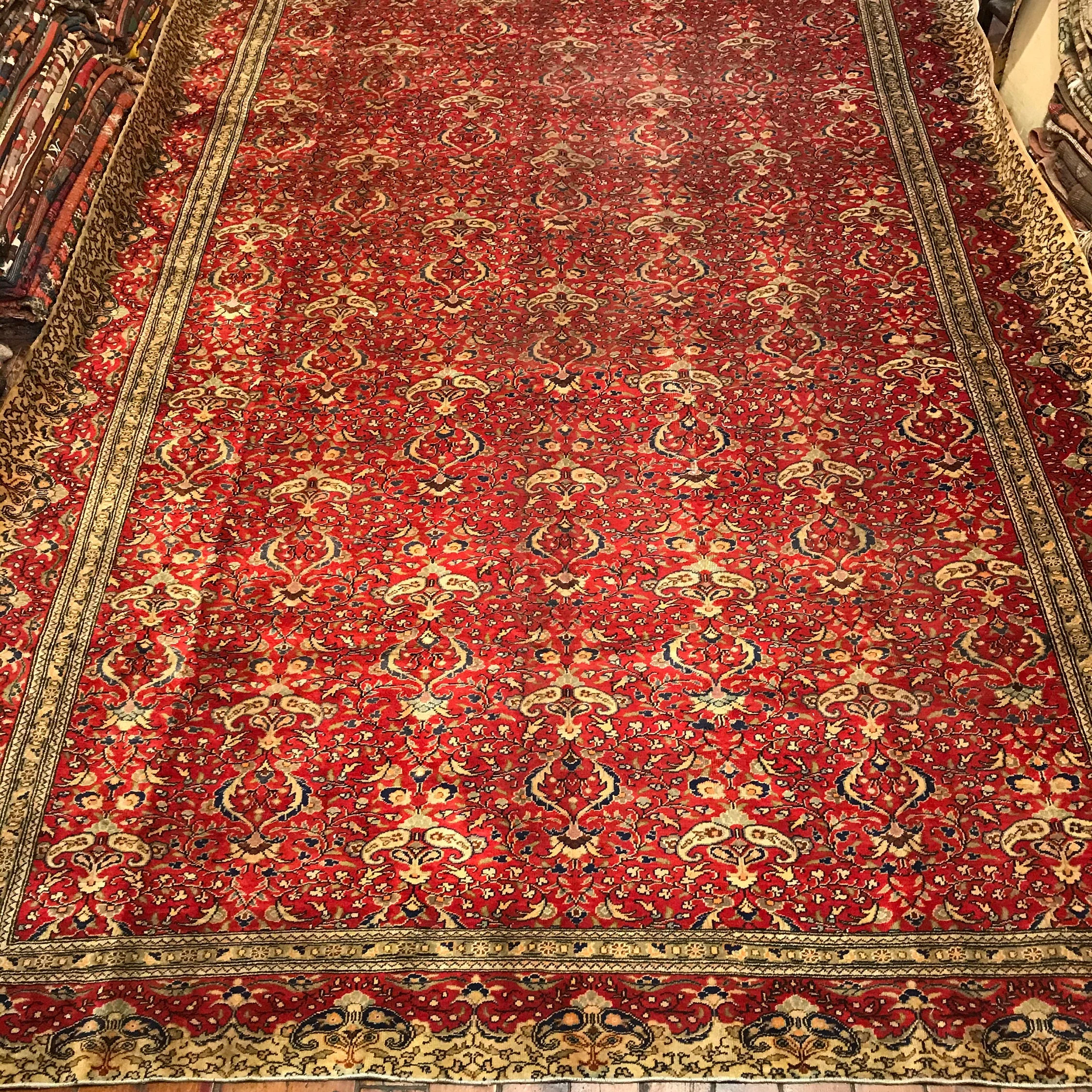 Red Oversize Carpet/Handmade Turkish rugs/for your Home